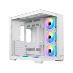 CASE GAMER HALION FISH TANK C708, BLANCO, 6 COOLER ARGB, V/TEMPLADO