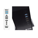 CASE SLIM HALION SUPRA MICRO ATX S612, F/350W - Imagen 2