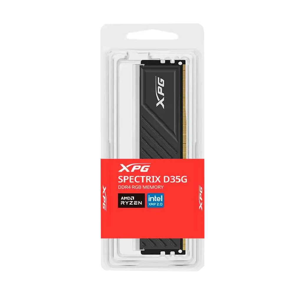 mem-ram-adata-xpg-spectrix-d35g-rgb-black-16gb-ddr4-3200-mhz-xs1632r_3 MEM. RAM ADATA XPG SPECTRIX D35G RGB, BLACK, 16GB DDR4 3200 MHZ (XS1632R) - Imagen 1