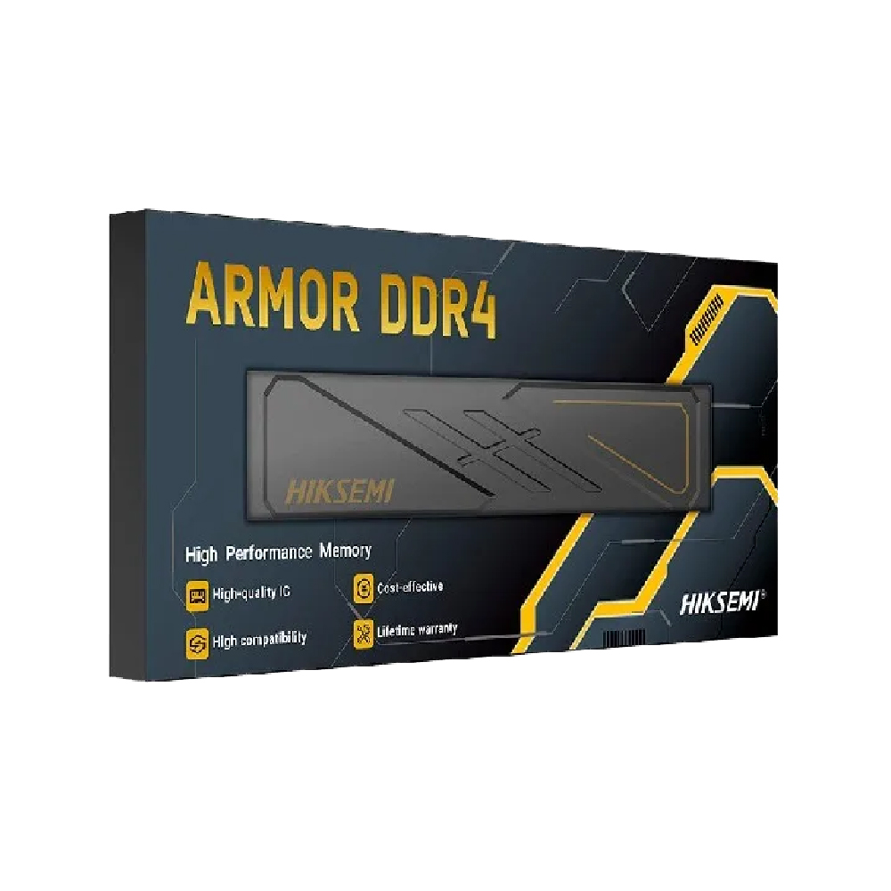 mem-ram-hiksemi-armor-16gb-ddr4-3200-mhz-black-ha1632d4 MEMORIA RAM HIKSEMI ARMOR 16GB DDR4 3200MHz BLACK (HA1632D4) - Imagen 1