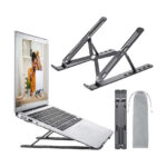 SOPORTE DE METAL PLEGABLE PARA LAPTOP 11" HASTA 16" - NEGRO - Imagen 3