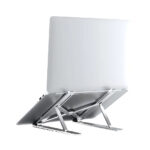 SOPORTE DE METAL PLEGABLE PARA LAPTOP 11" HASTA 16" - PLATEADO - Imagen 3