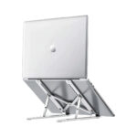 SOPORTE DE METAL PLEGABLE PARA LAPTOP 11" HASTA 16" - PLATEADO - Imagen 2