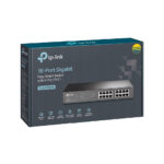 SWITCH TP-LINK TL-SG1016PE GIGABIT ETHERNET 16 PUERTOS RJ-45 GBE 10/100/1000 MBPS / 8 PUERTOS POE