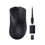 MOUSE RAZER DEATHADDER V3 HYPERSPEED 26K DPI MULTI-DISPOSITIVO 100H WIRELESS / USB-A SWITCH OPTICO 90M BLACK (RZ01-05140100-R3U1)