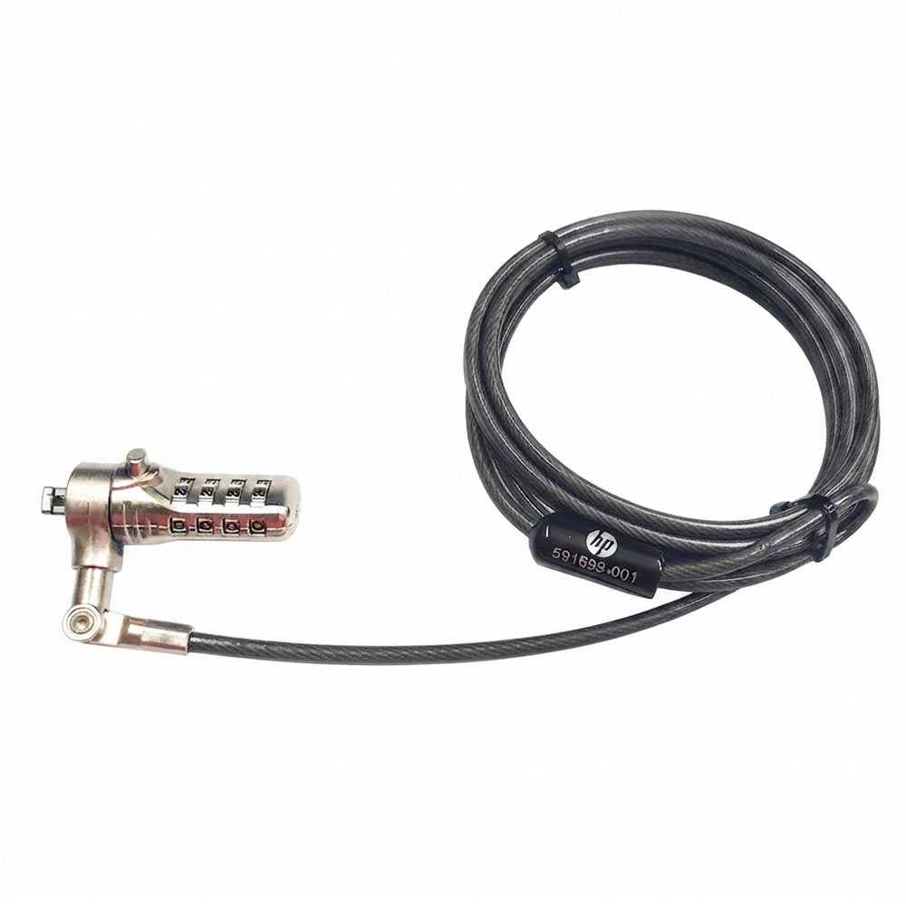 CABLE DE SEGURIDAD PARA LAPTOP HP 591699-001 CANDADO DE COMBINACIÓN CABLE DE SEGURIDAD PARA LAPTOP HP 591699-001 CANDADO DE COMBINACIÓN - Imagen 1