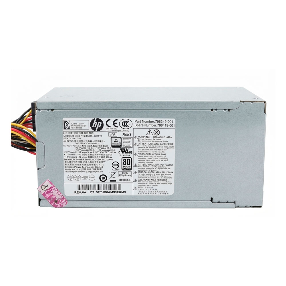 FUENTE DE PODER DE 200W PARA HP HP PRODESK ELITEDESK 600 G2 705 G2 800 G2 MODELO D14-200P1A(REACONDICIONADO) FUENTE DE PODER DE 200W PARA HP HP PRODESK ELITEDESK 600 G2 705 G2 800 G2 MODELO D14-200P1A(REACONDICIONADO) - Imagen 1