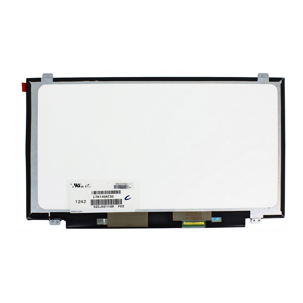 PANTALLA PARA LAPTOP 14 HD 1366X768 40 PINES LVDS LED SLIM CON GANCHOS LTN140AT20 (COMPATIBLE) PANTALLA PARA LAPTOP 14" HD 1366X768 40 PINES LVDS LED SLIM CON GANCHOS LTN140AT20 (COMPATIBLE) - Imagen 1