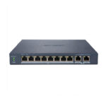 SWITCHES HIKVISION DS-3E1310P-EI/M SWITCH SMART DE 8 PUERTOS POE 10/100, 2 UP LINK RJ45 GIGABIT