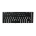 TECLADO PARA LAPTOP HP H_840 G3 745 G3 NEGRO FRAME PLATA