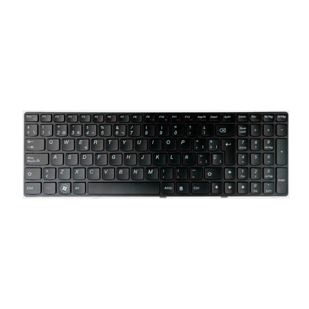 TECLADO PARA LAPTOP LENOVO LE_G570-G575 NEGRO TECLADO PARA LAPTOP LENOVO LE_G570-G575 NEGRO - Imagen 1