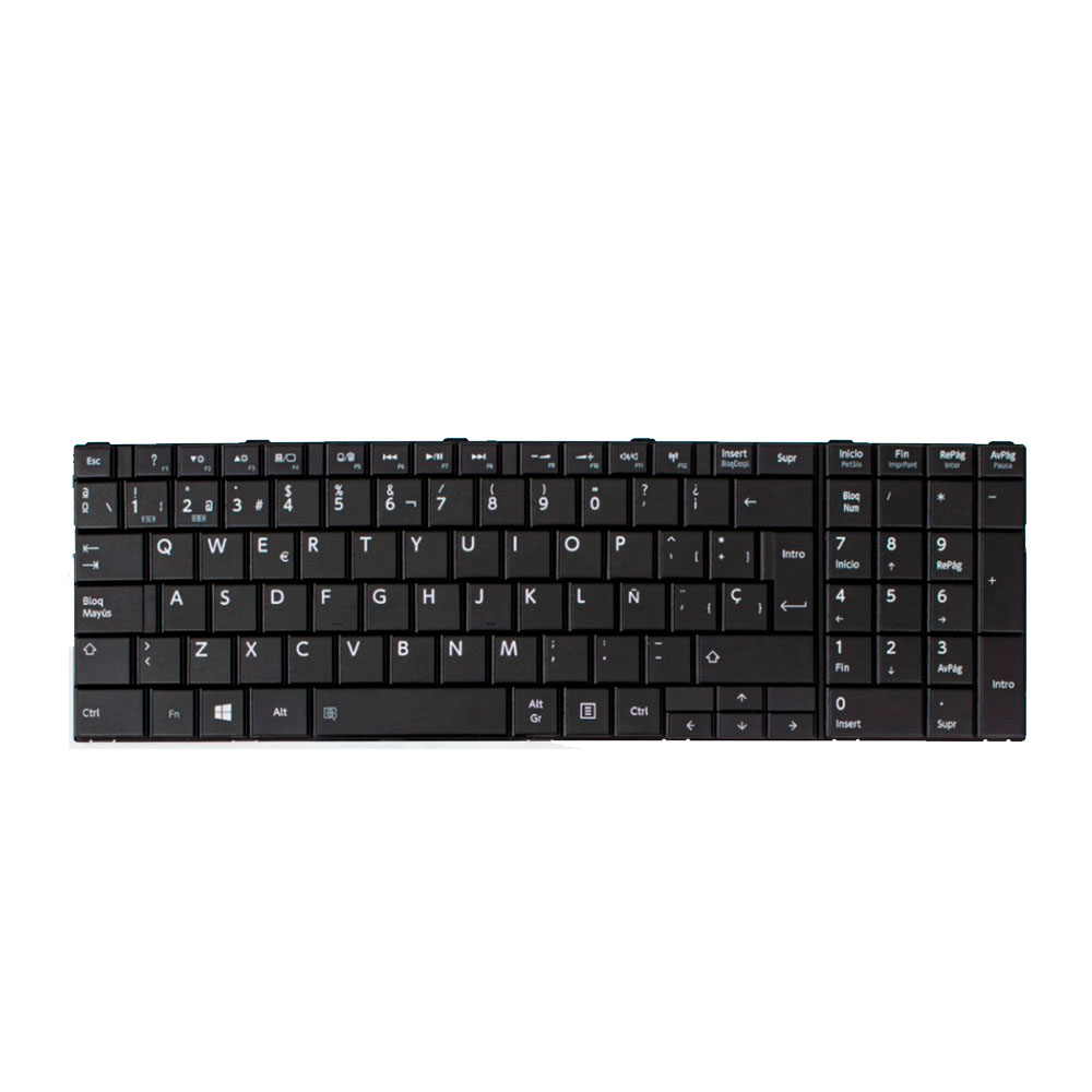 TECLADO PARA LAPTOP TOSHIBA TO_C855, L850, L875 (Teclas juntas) TECLADO PARA LAPTOP TOSHIBA TO_C855, L850, L875 (Teclas juntas) - Imagen 1
