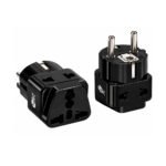 ADAPTADOR ENCHUFE SCHUKO MACHO A MULTI-ENCHUFE UNIVERSAL HEMBRA, 10A 250V - TRAUTECH