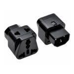 ADAPTADOR ENCHUFE UPS IEC 320 C14 MACHO A MULTI-ENCHUFE UNIVERSAL HEMBRA, 10A 250V - NETCOM
