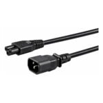 CABLE C14 A TREBOL C5 10AMP - 16AWG OD: 7.8MM DE 1.80 METROS - NETCOM