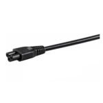 CABLE C14 A TREBOL C5 10AMP - 16AWG OD: 7.8MM DE 1.80 METROS - NETCOM - Imagen 2