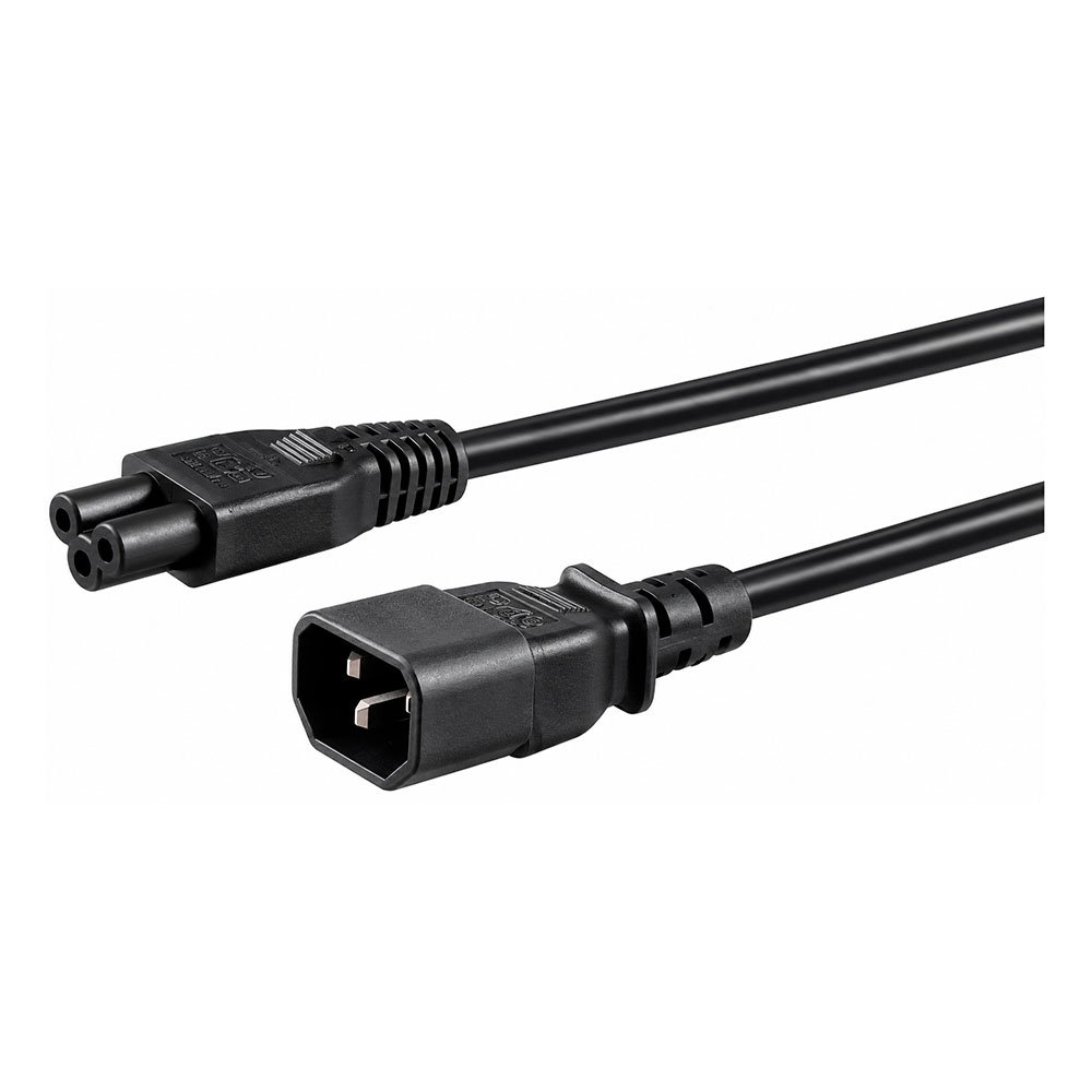 CABLE C14 A TREBOL C5 - NETCOM CABLE C14 A TREBOL C5 10AMP - 16AWG OD: 7.8MM DE 1.80 METROS - NETCOM - Imagen 1
