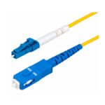 CABLE FIBRA OPTICA MONOMODO SC A LC (UPC) DE 1 MTS AMARILLO, NUCLEO DE FIBRA (MONOMODO 9/125) - NETCOM