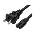CABLE PODER TIPO 8  ESPIGA PLANA DE 5 MTS   2*18 AWG SOPORTE 220V 6AMP - TRAUTECH
