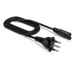 CABLE PODER TIPO L ITALIANO 3 EN LINEA A CONECTOR C7 OD: 0.75mm² 2*18 AWG SOPORTE 250VAC 6AMP DE 1.80 MTS - NETCOM - Imagen 2