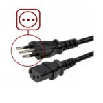 CABLE PODER TIPO L  ITALIANO 3 EN LINEA CEI-23-16 / C13 DE 1.8MTS OD: 0.75mm 3*18 AWG SOPORTE 220V 10AMP - TRAUTECH
