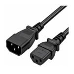 CABLE PODER UPS C13 - C14 DE 1.80 MTS OD: 0.75mm 3*18 AWG SOPORTE 220V 10AMP - TRAUTECH