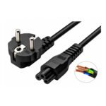 CABLE TREBOL C5 - TIPO  F SCHUKO DE 1.80 MTS OD: 0.75mm 3*18 AWG SOPORTE 220V 10AMP - TRAUTECH