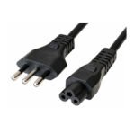 CABLE TREBOL C5 - TIPO L 3 EN LINEA DE 1.80 MTS OD: 0.75mm 3*18 AWG SOPORTE 220V 10AMP - TRAUTECH