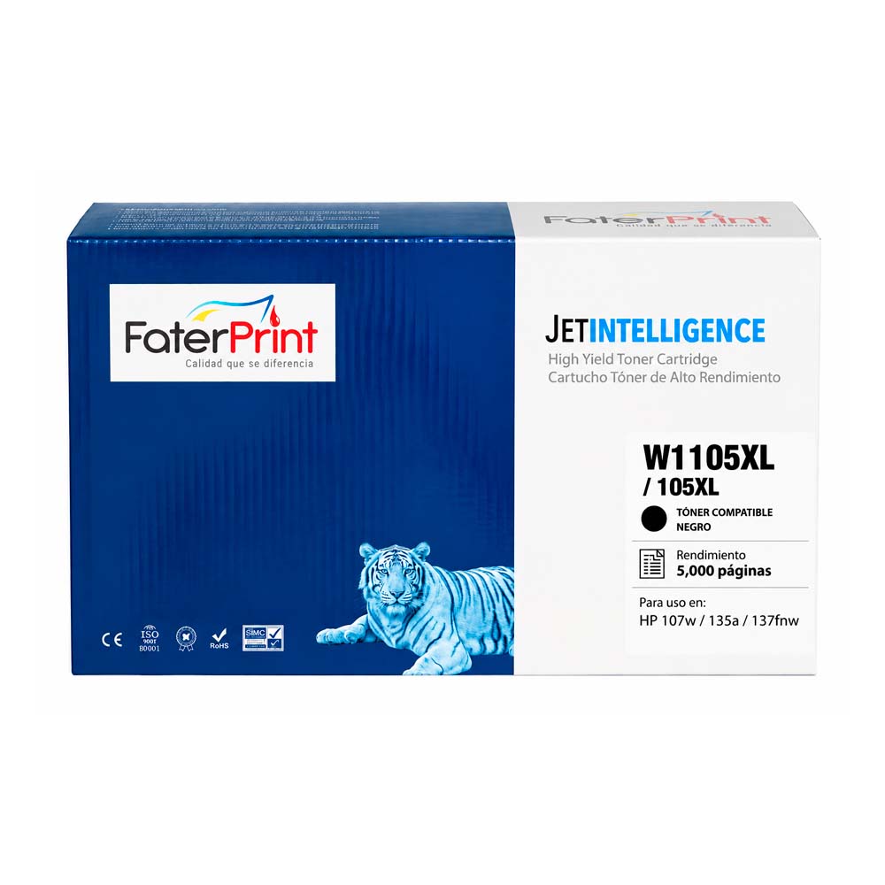 TONER COMPATIBLE 105XL W1105XL NEGRO PARA HP TONER COMPATIBLE 105XL W1105XL NEGRO PARA HP 107w / 135a / 137fnw - Imagen 1