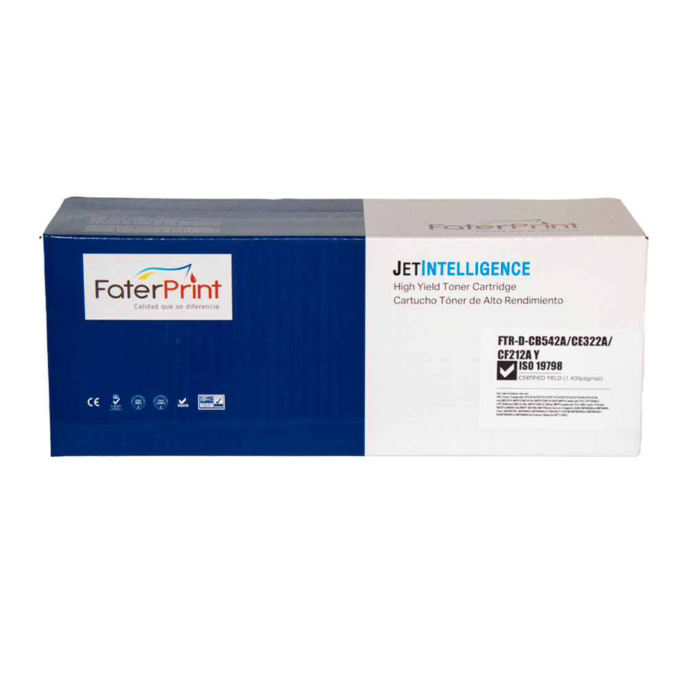 TONER COMPATIBLE 128A 125A 131A TONER COMPATIBLE 128A 125A 131A CB542A/CF212A/ CE322A YELLOW PARA HP LASERJET 200 MFP M276N / M276NW / M251N ; PRO CM1415FN / CP1525 / CP1215 / 1210 / 1217 /1510/ 1515 ; CM1312 / 1300 - Imagen 1