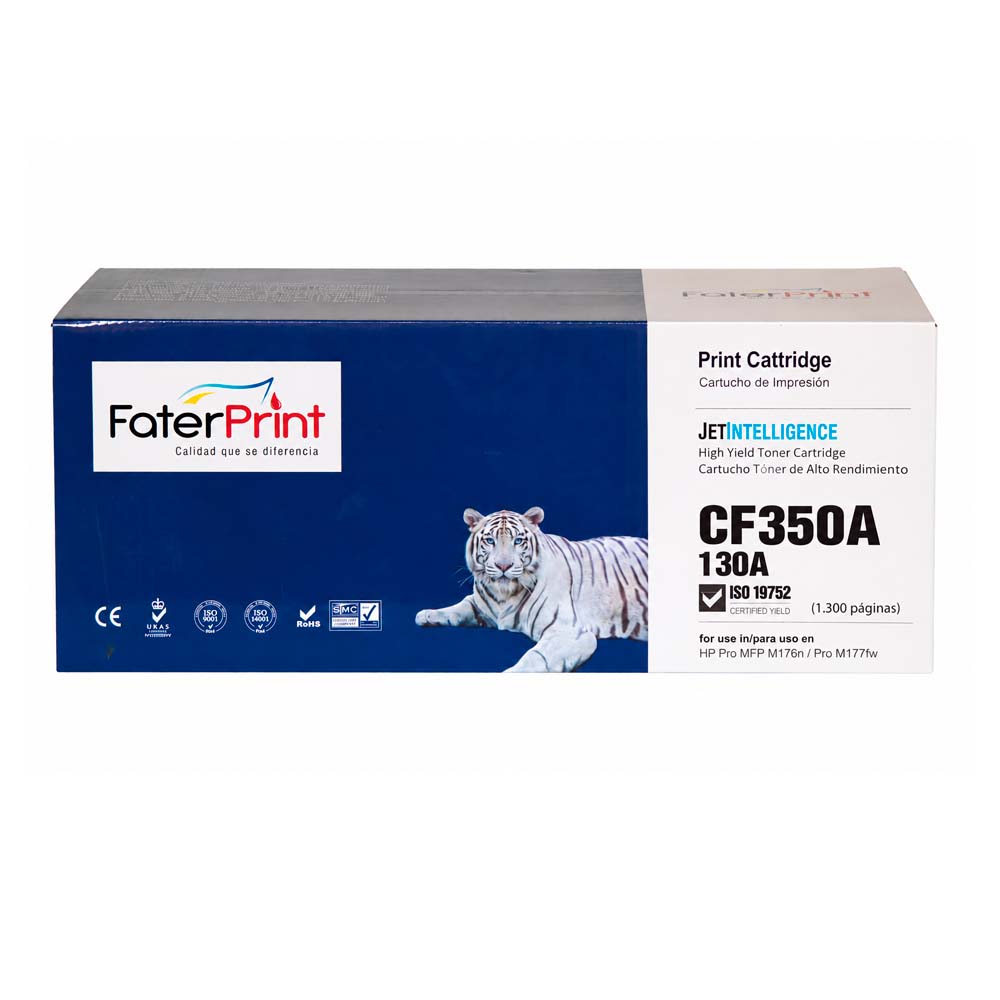 TONER COMPATIBLE 130A CF350A NEGRO PARA HP Pro TONER COMPATIBLE 130A CF350A NEGRO PARA HP Pro MFP M176n / Pro M177fw - Imagen 1
