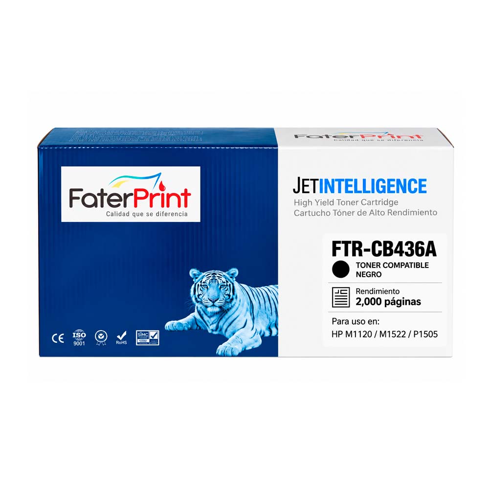 TONER COMPATIBLE 36A CB436A NEGRO PARA HP TONER COMPATIBLE 36A CB436A NEGRO PARA HP M1120 / M1522 / P1505 - Imagen 1