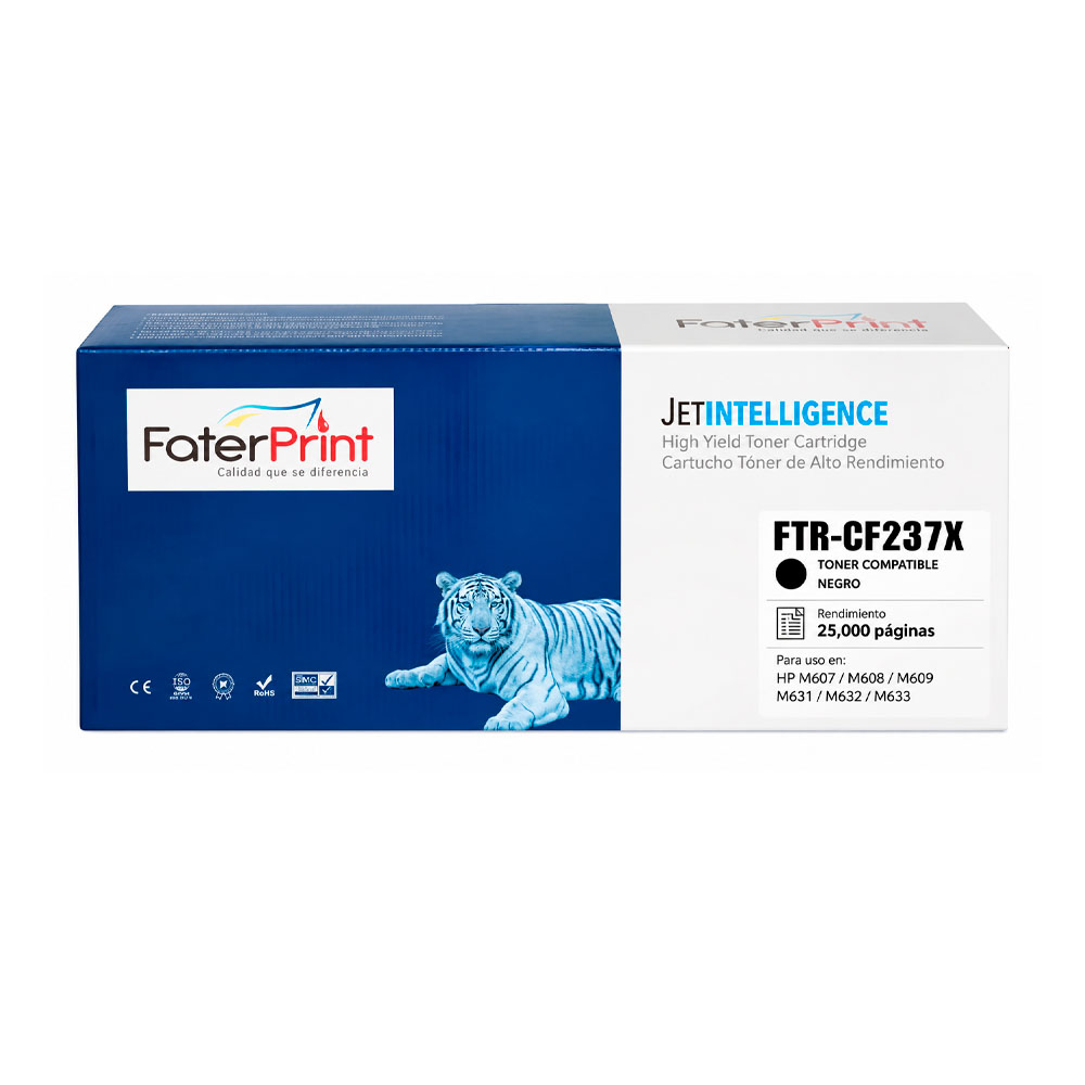 TONER COMPATIBLE 37X CF237X W9004 NEGRO PARA HP TONER COMPATIBLE 37X CF237X/W9004 NEGRO PARA HP M607/ M608 / M609 / M631 / M632 / M633 - Imagen 1