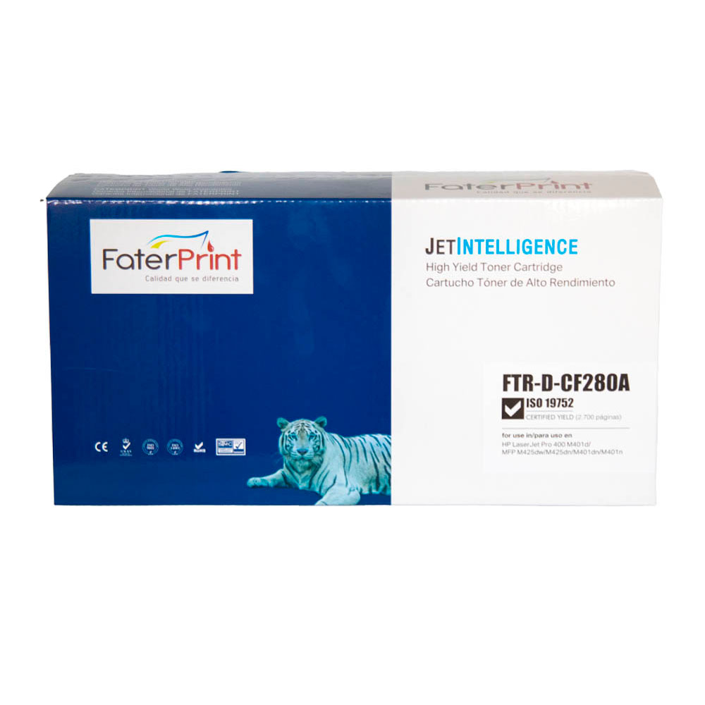 TONER COMPATIBLE 80A CF280A NEGRO PARA HP TONER COMPATIBLE 80A CF280A NEGRO PARA HP 400 / M401 / 400 / M425 - Imagen 1